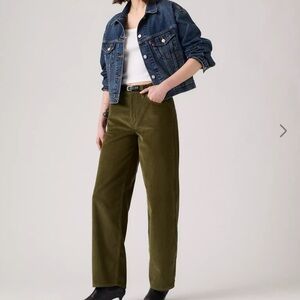 Levi matching corduroy pant and button up shirt